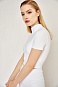 Заказать Кроп-футболка на молнии "White" в интернет-магазине спортивной одежды SPORTANGEL