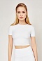 Заказать Кроп-футболка "White Motion"  в интернет-магазине спортивной одежды SPORTANGEL