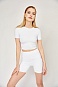 Заказать Кроп-футболка "White Motion"  в интернет-магазине спортивной одежды SPORTANGEL