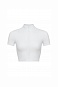 Заказать Кроп-футболка на молнии "White" в интернет-магазине спортивной одежды SPORTANGEL