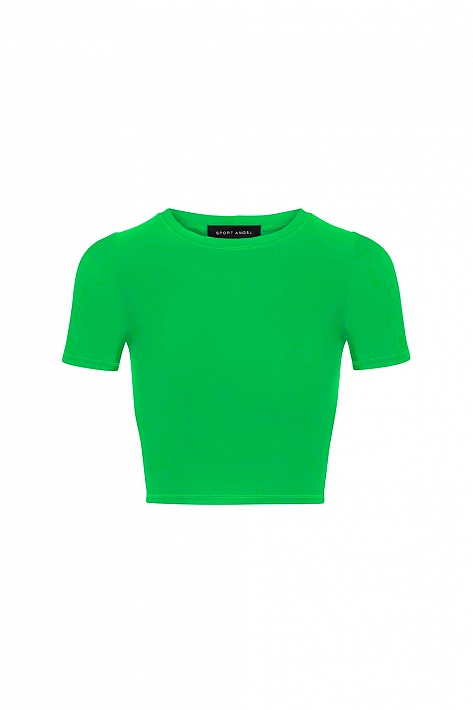 Кроп-футболка "Green Motion"
